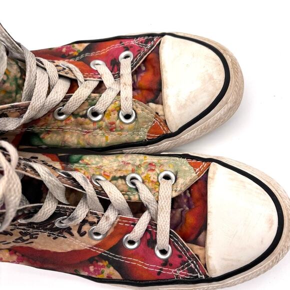Converse Chuck Taylor Granny's Donuts Print Mens 6 Womens 8 High Top Sneakers - Picture 12 of 14